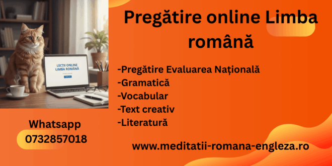 avantajele pregătirii online la limba romana