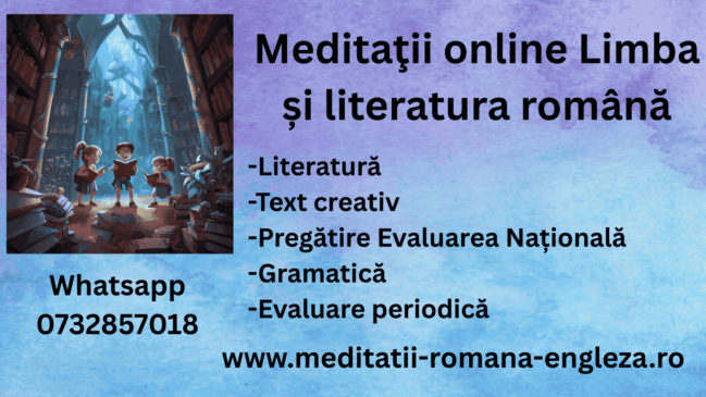dezvoltarea creativitatii cu meditatii online la limba romana