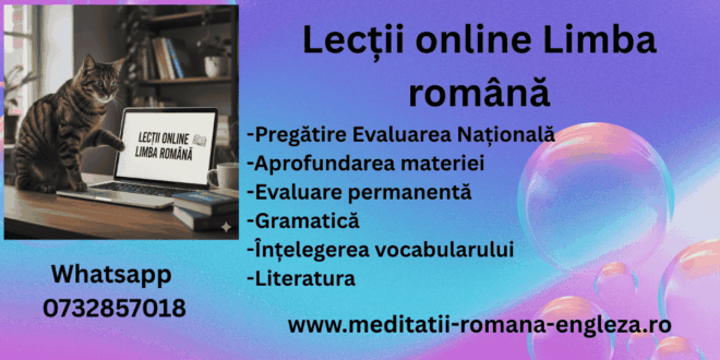 Învățăm limba română cu lecții online