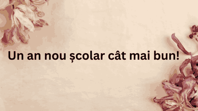 un an nou scolar cat mai bun