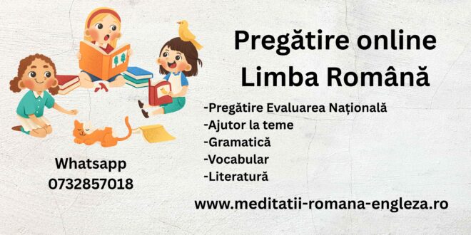 vacanța a venit cu pregătire online la română