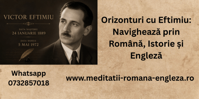 orizonturi cu eftimiu navighează prin română, istorie și engleză