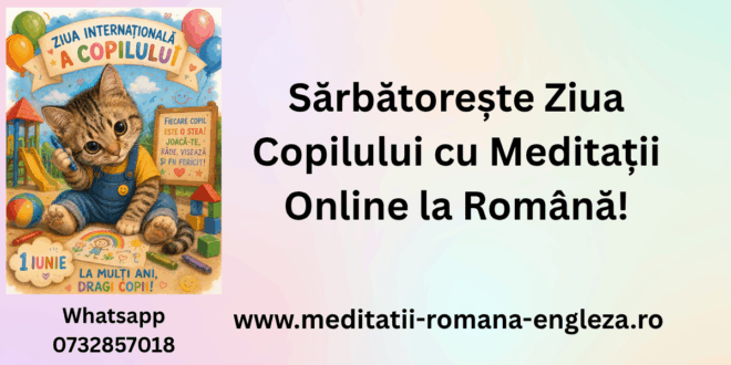 sărbătorește ziua copilului cu meditații online la română!